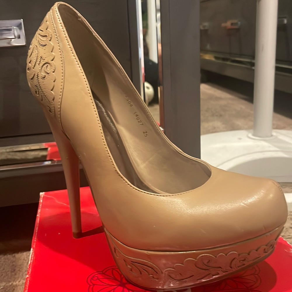 Tan Andrea heels